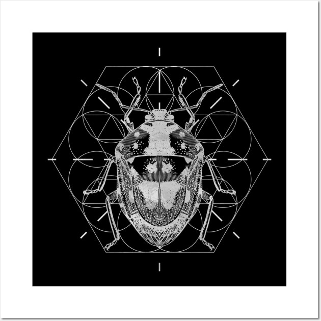 Sacred Geometry Soldier Bug Wall Art by Nartissima